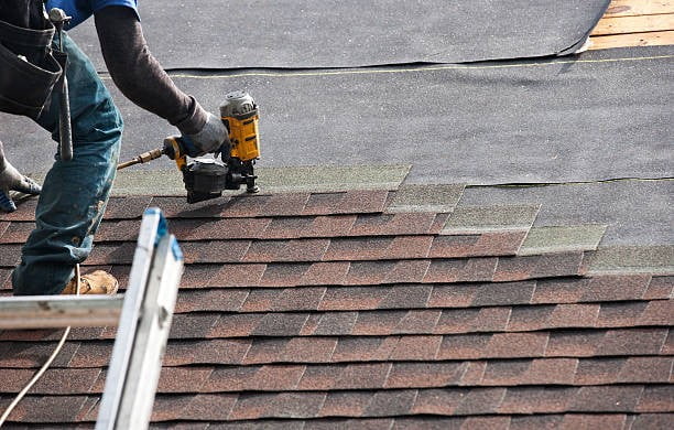 Installation of roof shingles