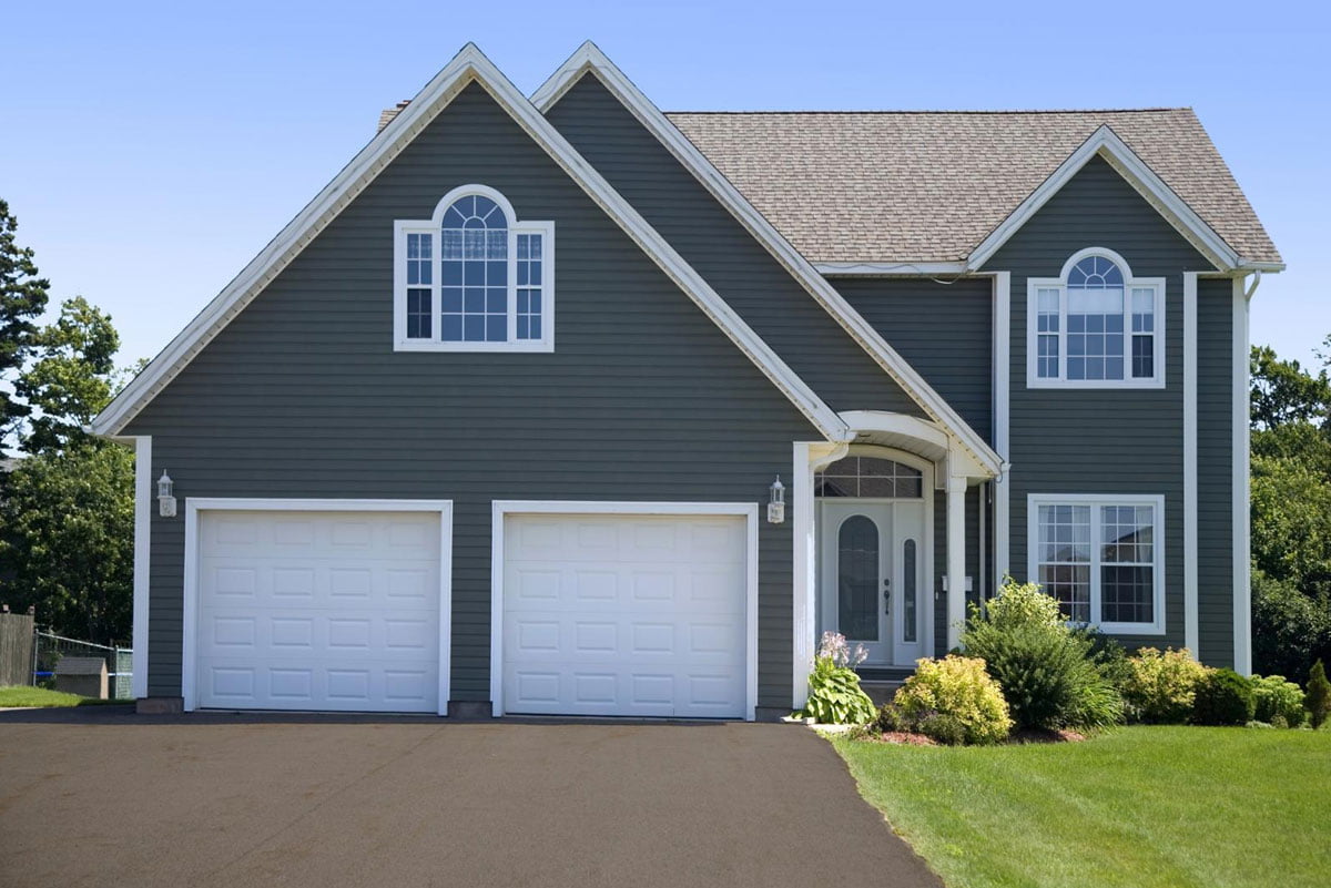 New siding installation on a home