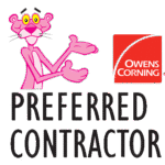 Owens Corning Preferred Contractor badge representing certified roofing excellence